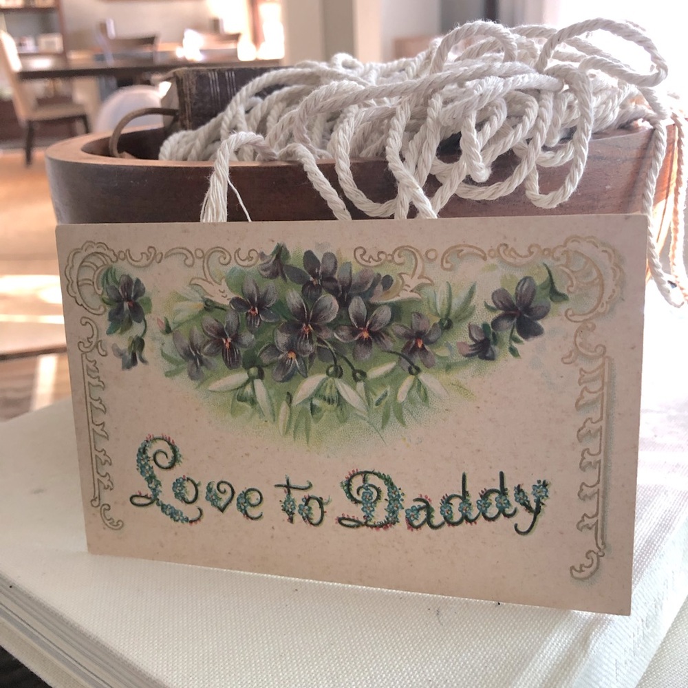 10 for $20! 
“Love to Daddy” Vintage Postcard